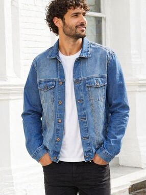 Troit Los Angelos Denim Trucker Jacket XL Cotton